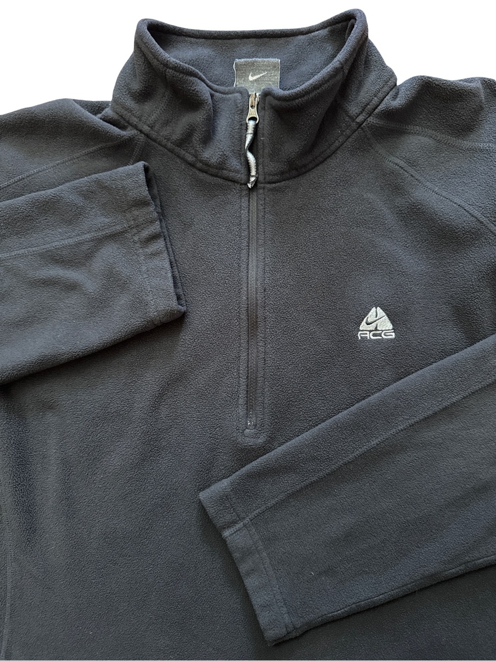 Vintage Nike ACG Women’s 1/2 Zip Up Black Pullover Size Large Nike Outdoor Wear‎